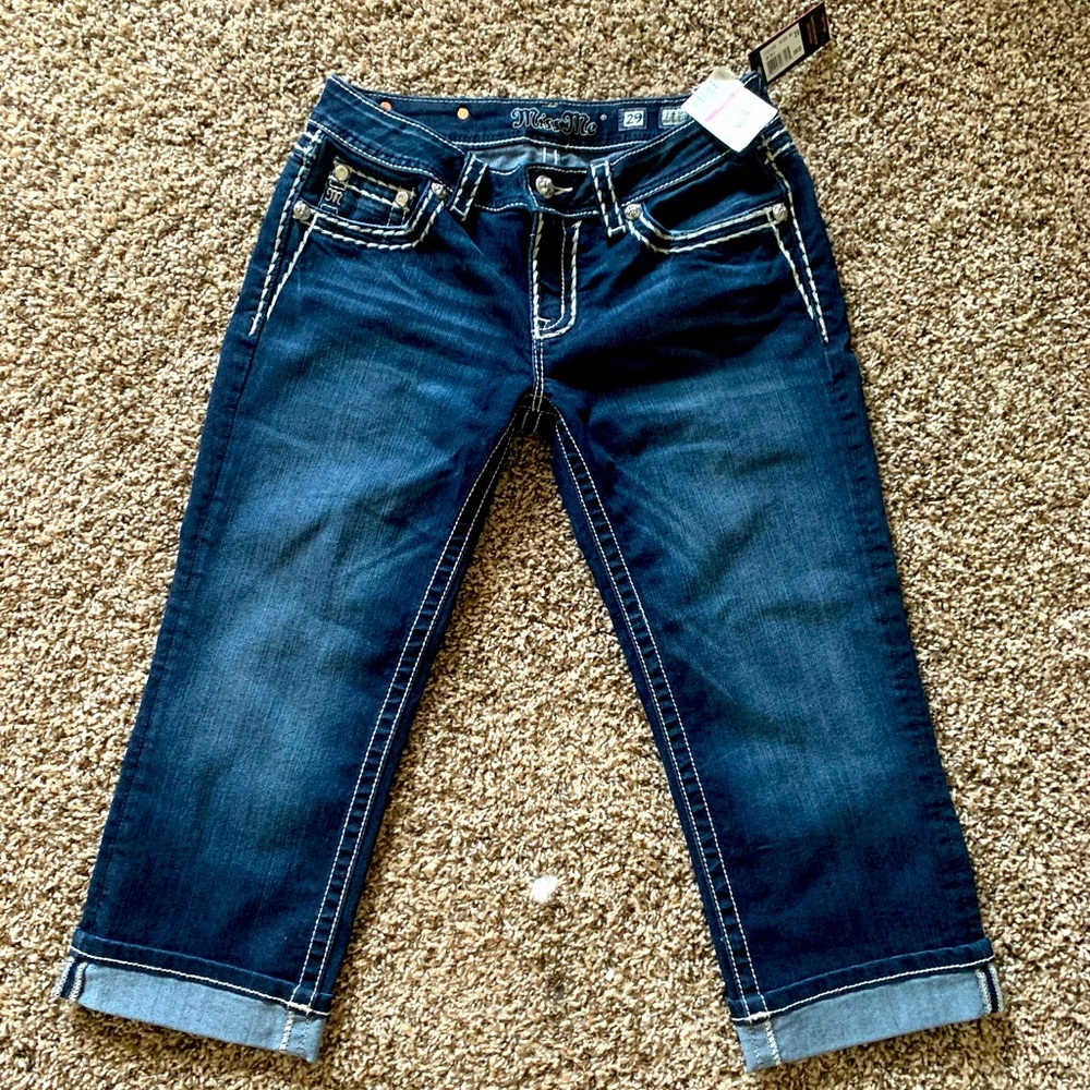 Miss me jeans cropped size 29 never worn